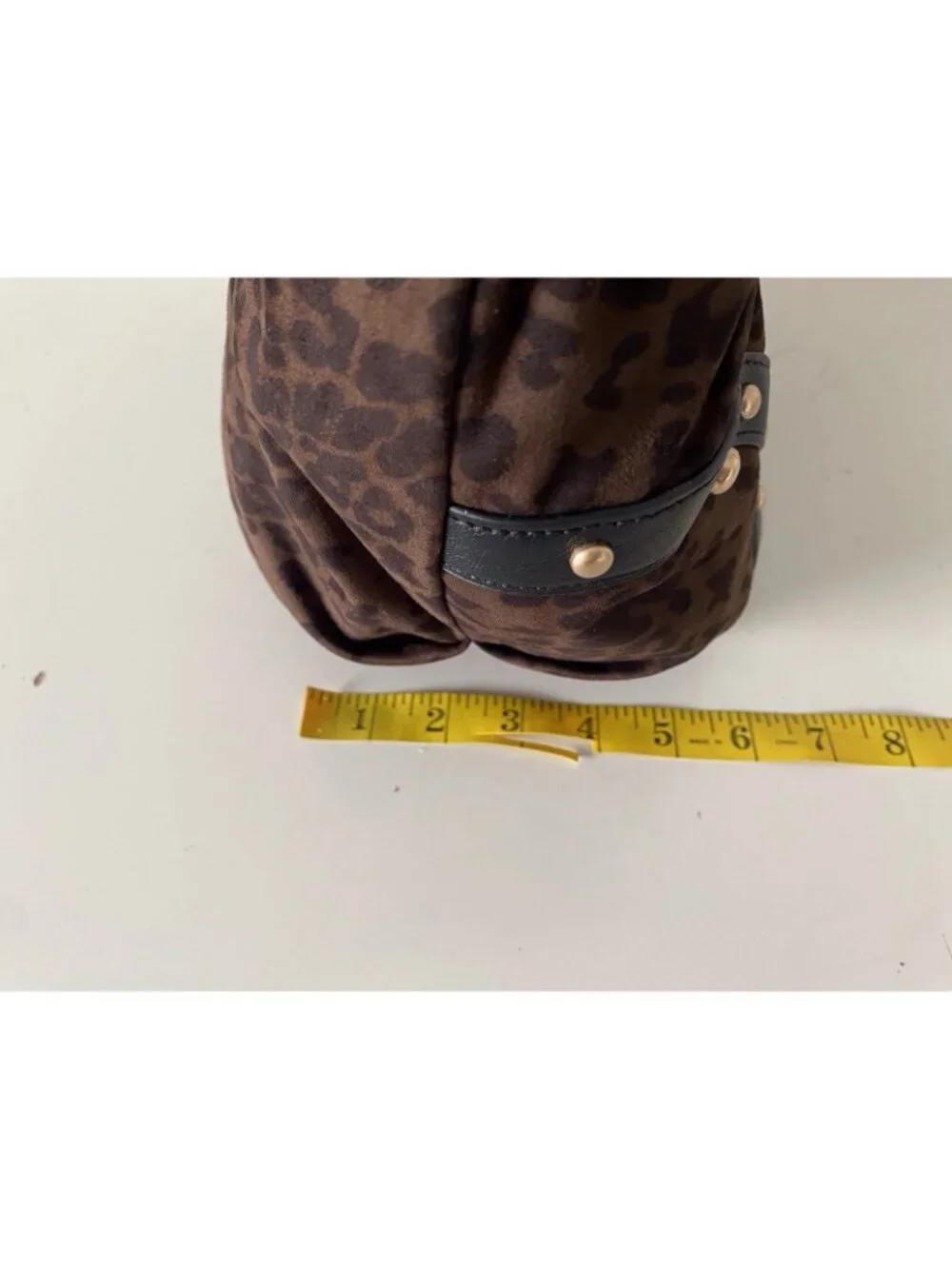 Juicy Couture Retro Glam Hobo Coho Handbag in Chocolate Leopard Animal Print NEW